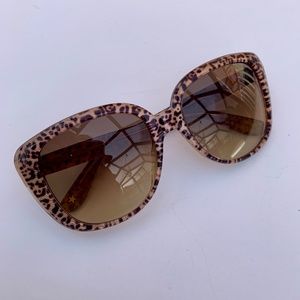 JIMMY CHOO LALLY Leopard sunglasses